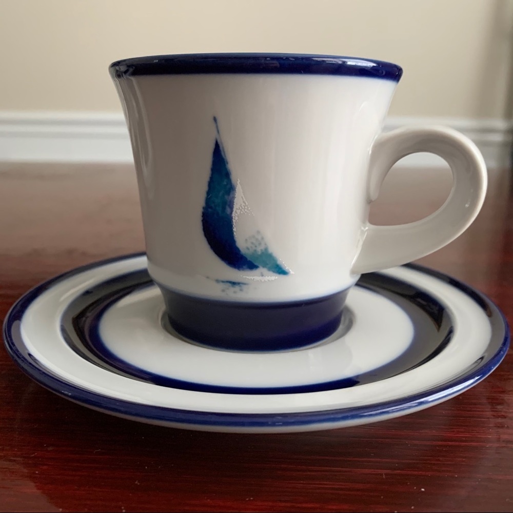 Set Of 4 Noritake Running Free Cup & Saucer - Picture 4 of 12